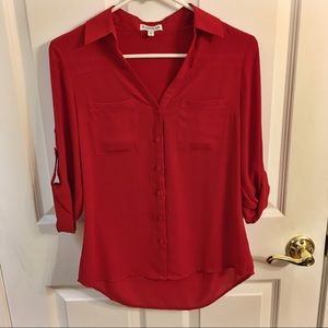 Express button-up Portofino top